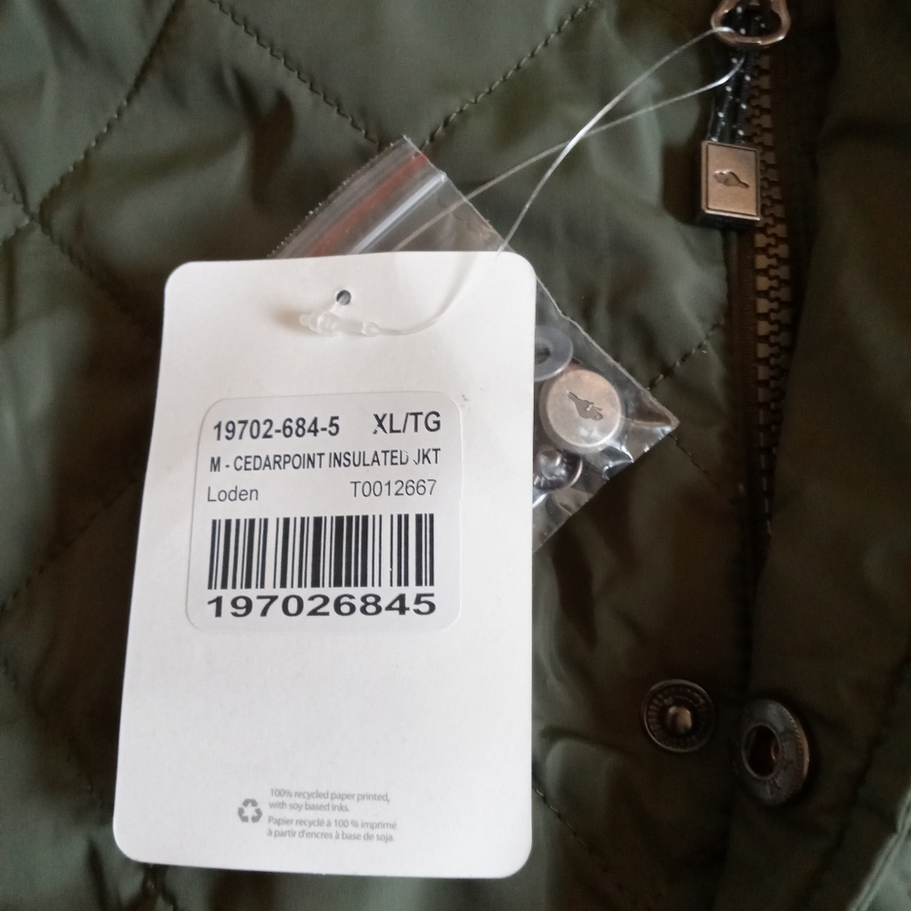 NWT Roots Cedarpoint Quilted Jacket - Picture 11 of 11